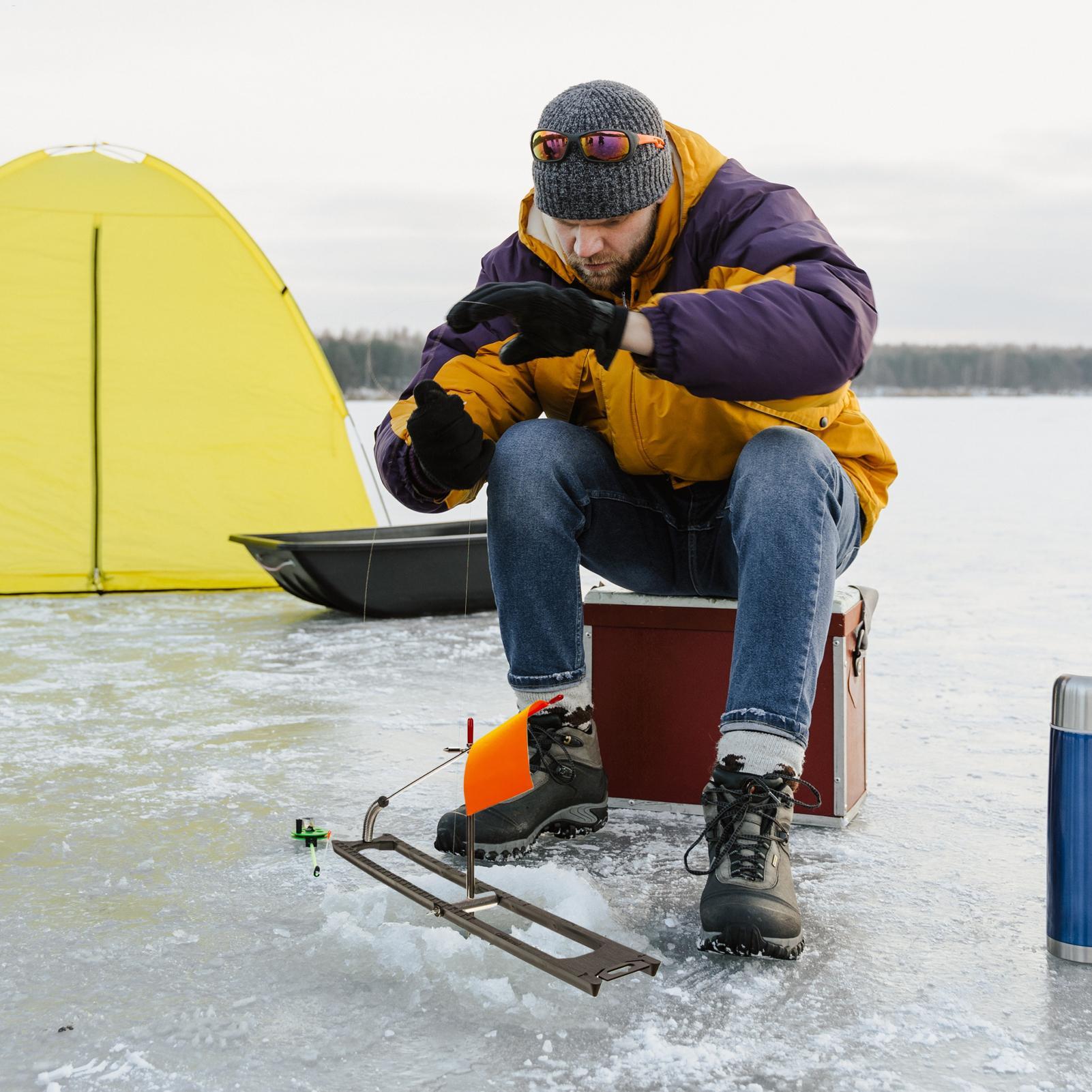 Ice Fishing Tip Up - Banderas de punta para pesca en