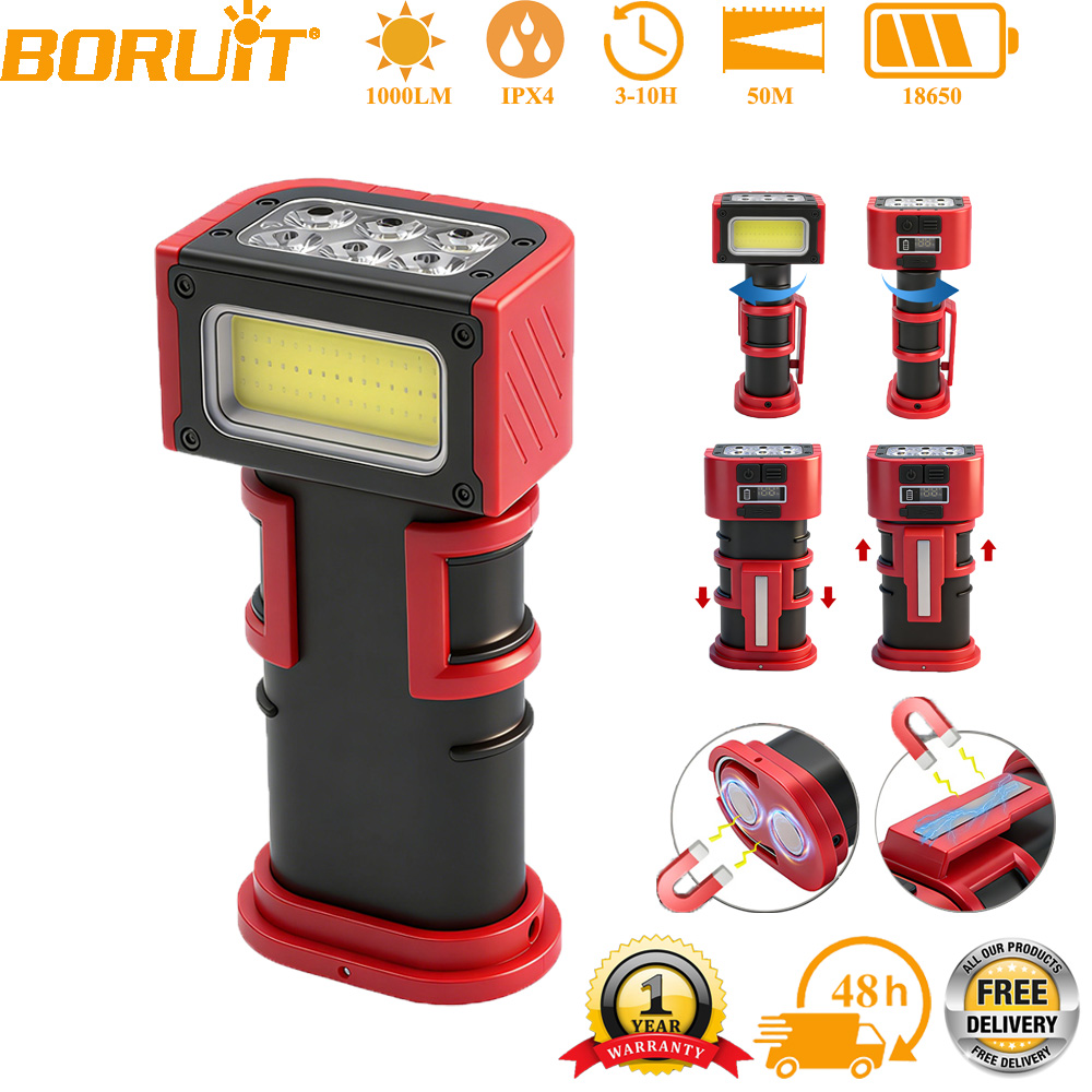Lámpara de Trabajo LED COB BOR - Fishing Equipment Carp reseña y precio