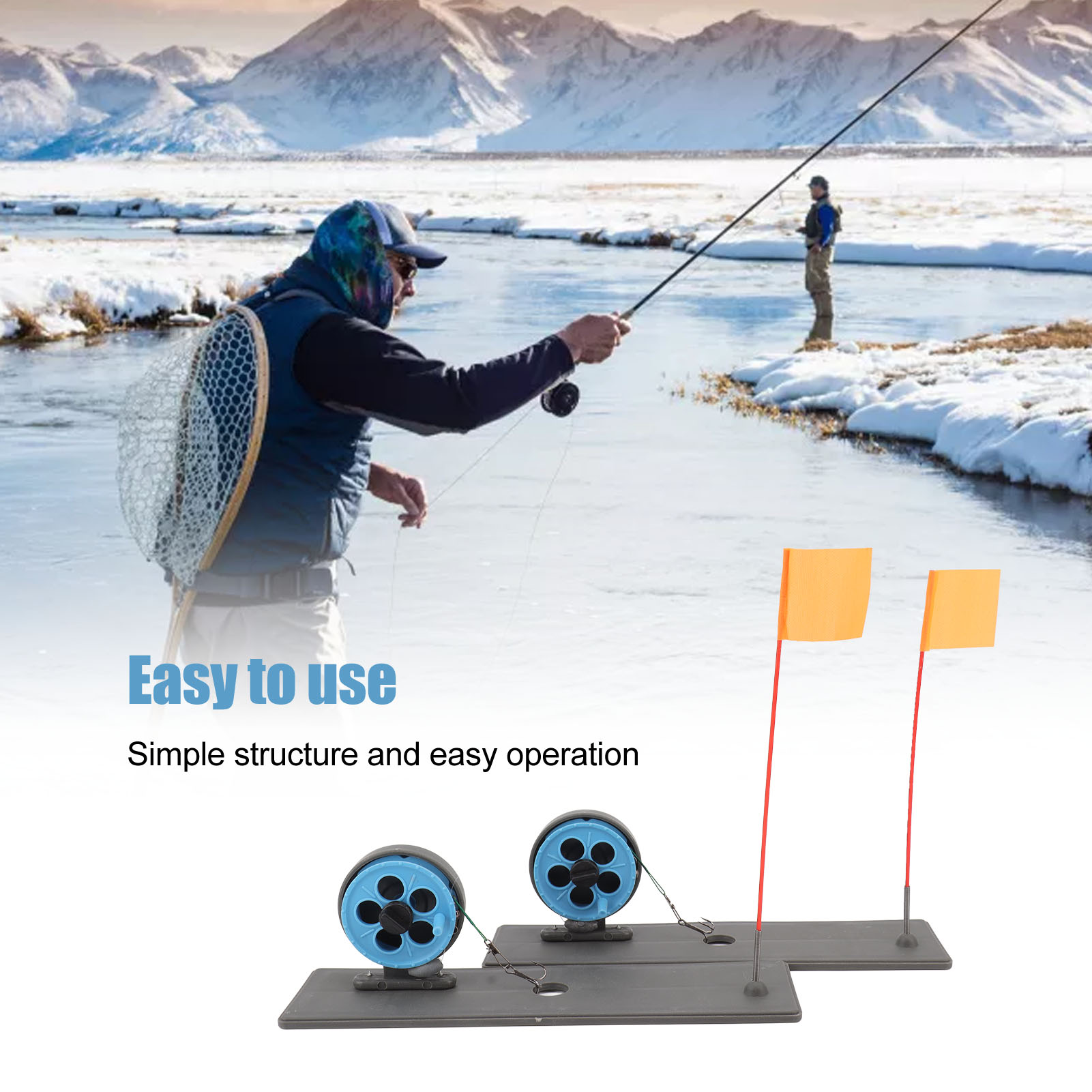 2 unidades de señales flotante - Ice Fishing Tip Up reseña y precio